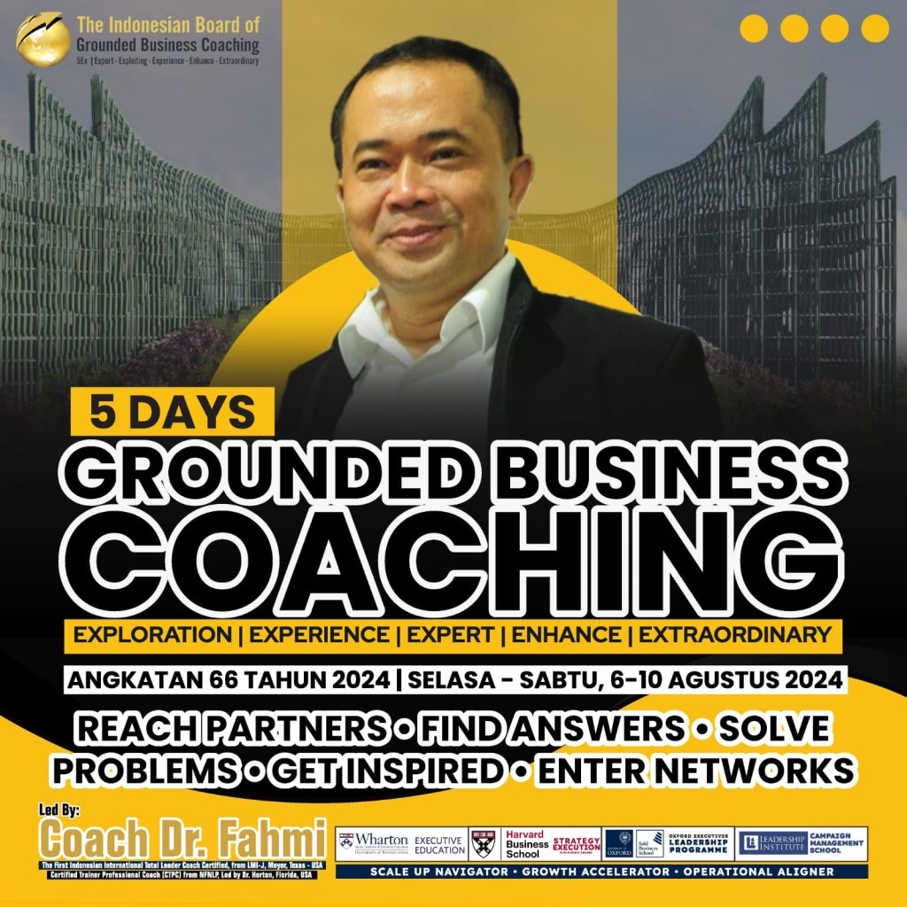 GROUNDED BUSINESS COACHING ANGKATAN 66 LED BY COACH DR. FAHMI